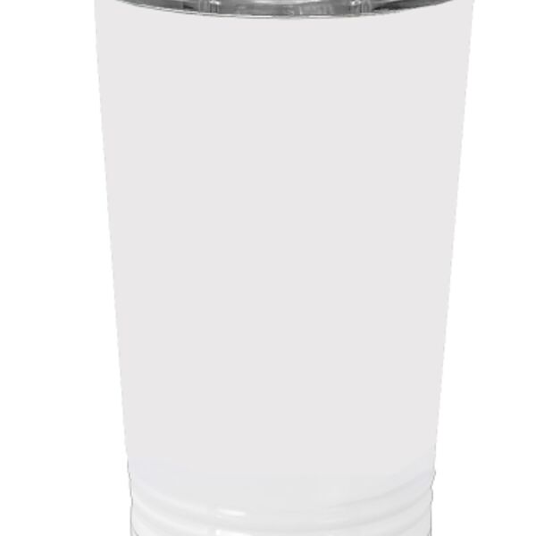 White Sublimatable 16 oz. Polar Camel Pint with Slider Lid-PVGC Thumbnail