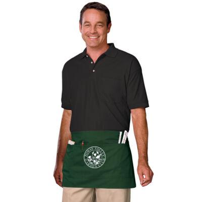 Scotchguard Treated Twill Waist Apron, White Logo Thumbnail