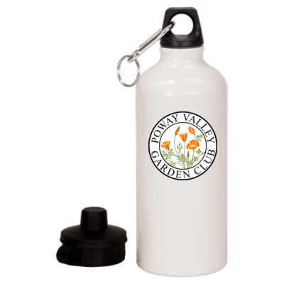 20 Oz Aluminum Water Bottle with Carabiner Thumbnail