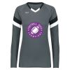 Ladies TruHit Tri-Color Long Sleeve Jersey Thumbnail